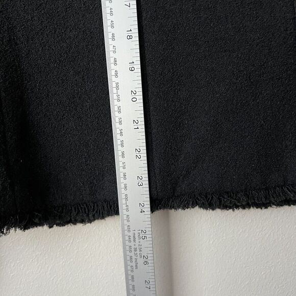 Albert Nipon Blazer Womens Size 4 Wool Blend Black Fringe Details Jacket Lined - Picture 8 of 12